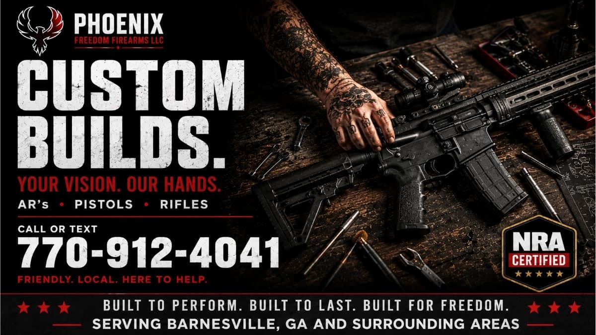 Phoenix Freedom Firearms ad creative by Stackmode Network