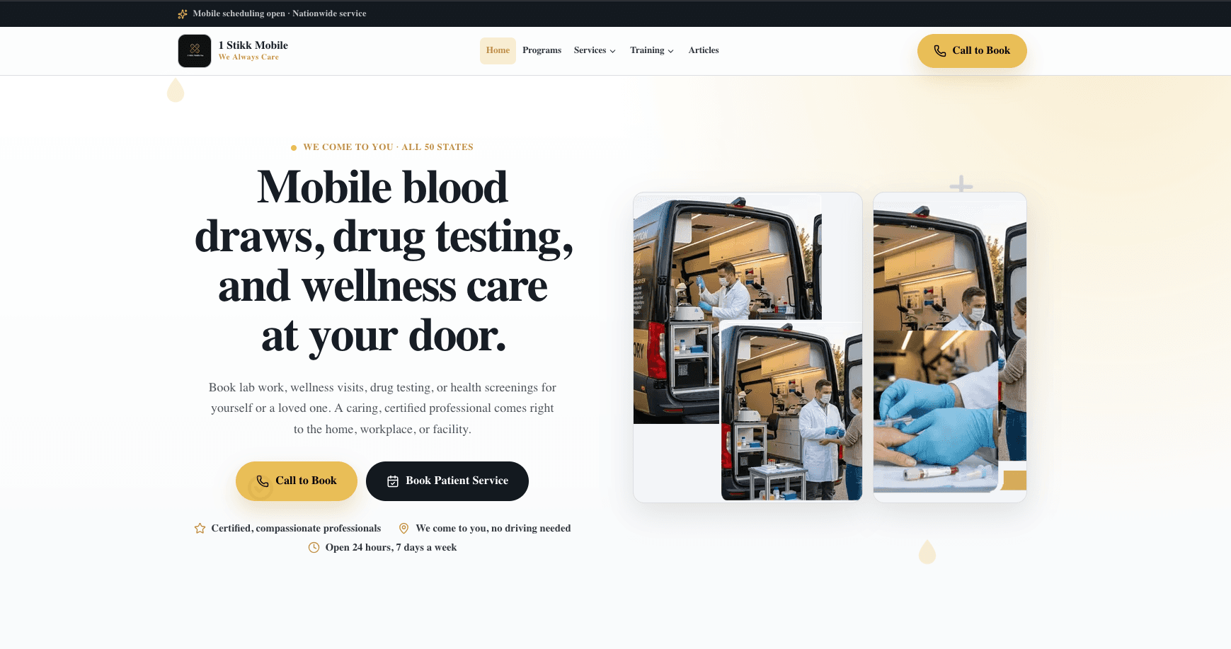 1 Stikk Mobile website built by Stackmode Network