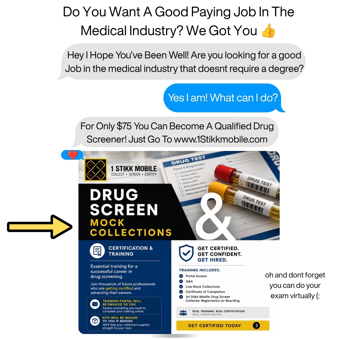 1Stikk Mobile text message mock ad designed by Stackmode