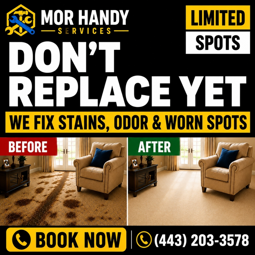 Mor Handy carpet cleaning ad designed by Stackmode