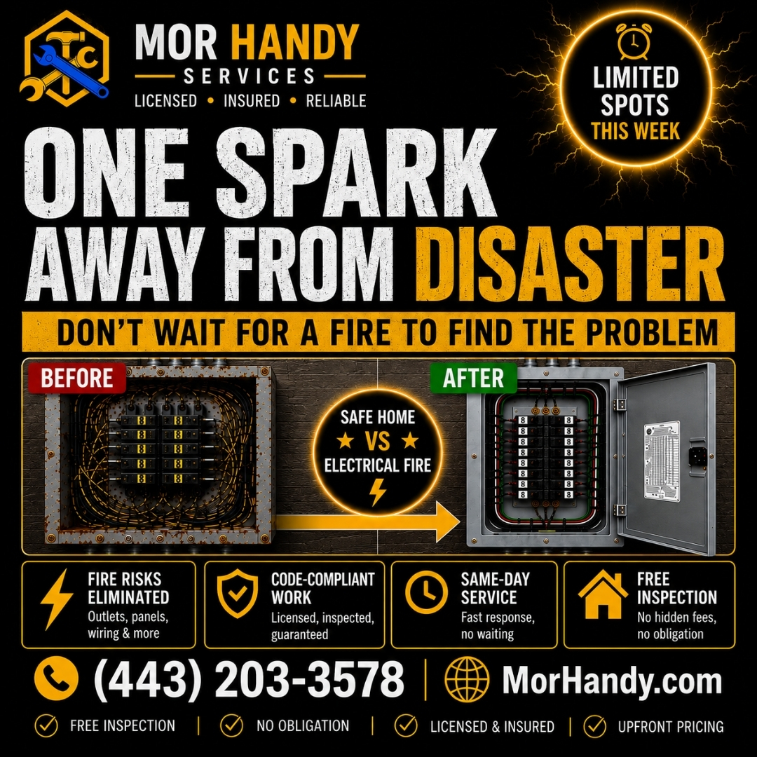 Mor Handy electrician ad designed by Stackmode