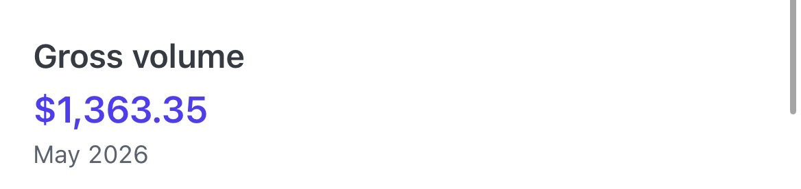 Stripe payment proof screenshot from Stackmode showing business revenue proof
