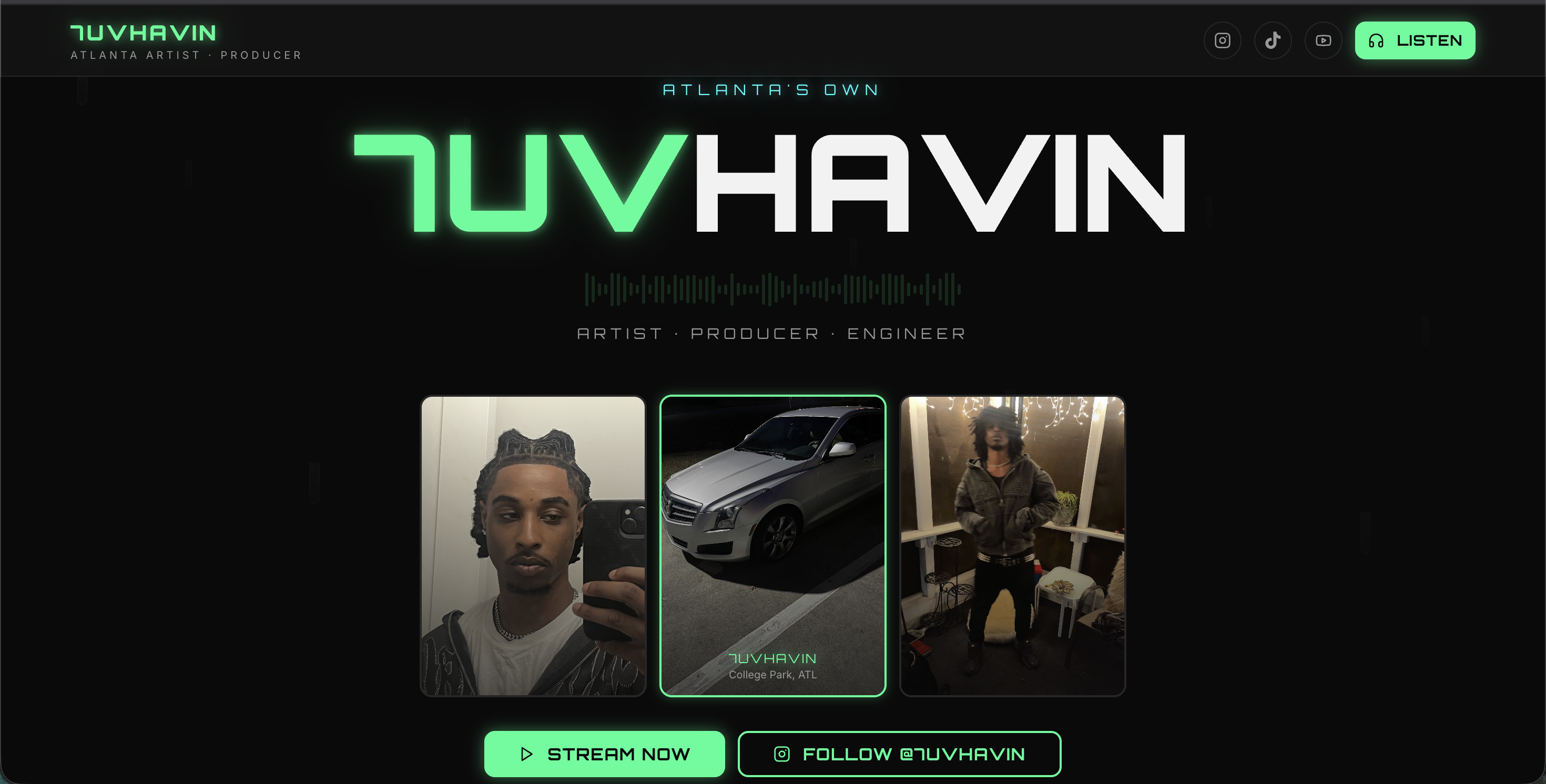 7uvhavin website preview by Stackmode