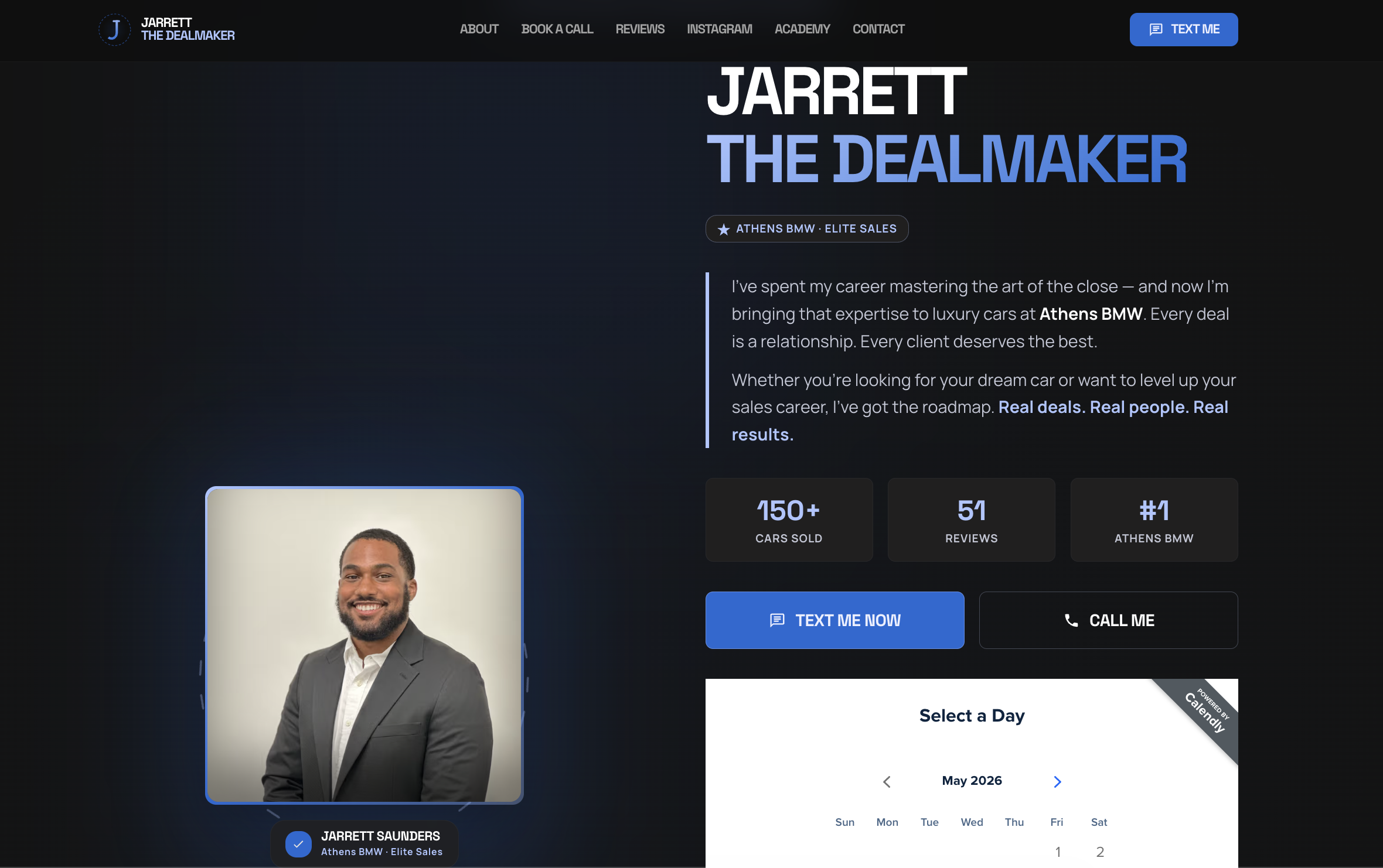 Jarrett The Dealmaker website preview by Stackmode